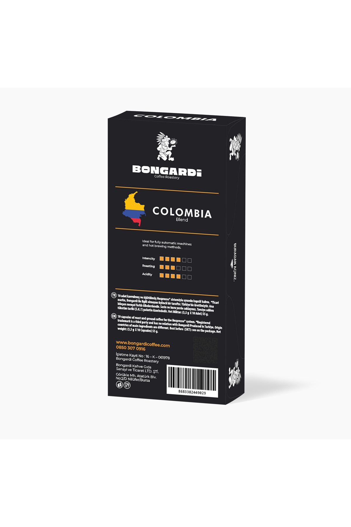 Bongardi Coffee Bongardi Colombia Blend Nespresso Uyumlu Alüminyum Kapsül Kahve 10 Adet - Görsel 2