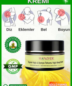 Hanzade Bitkisel Kuyruk Yağı & Bamya Tohumu Yağlı Ağrı Masaj Kremi Kas Eklem Krem 100 ml