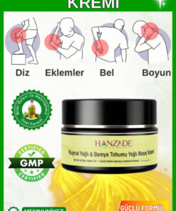 Hanzade Bitkisel Kuyruk Yağı & Bamya Tohumu Yağlı Ağrı Masaj Kremi Kas Eklem Krem 100 ml