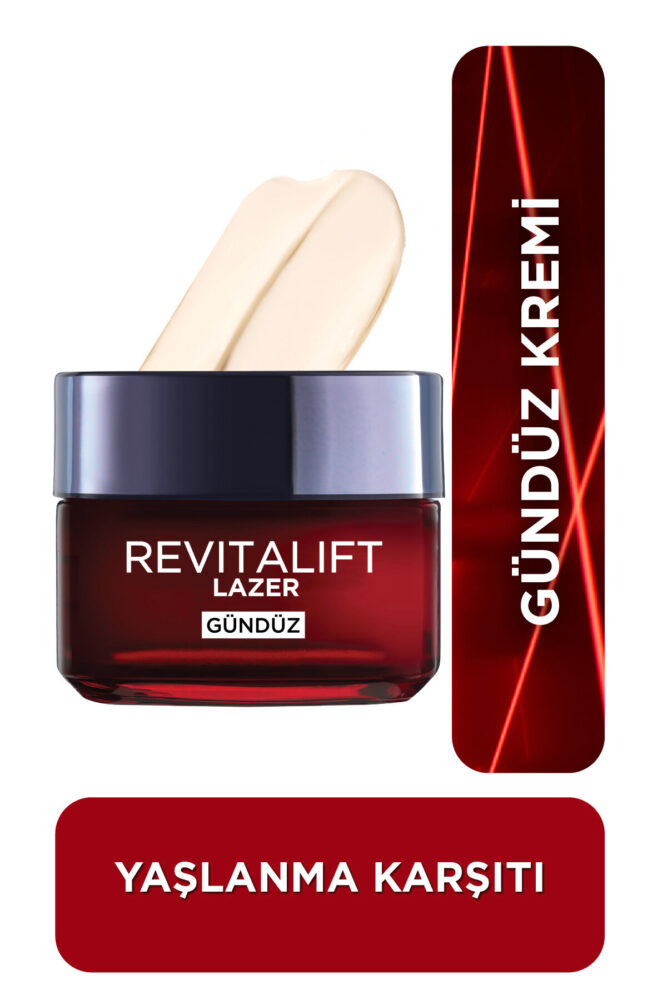 L'Oreal Paris Revitalift Lazer Yoğun Yaşlanma Karşıtı Nemlendirici Gündüz & Gece Yüz Bakım Kremi 50ml 2'li Set - Görsel 2