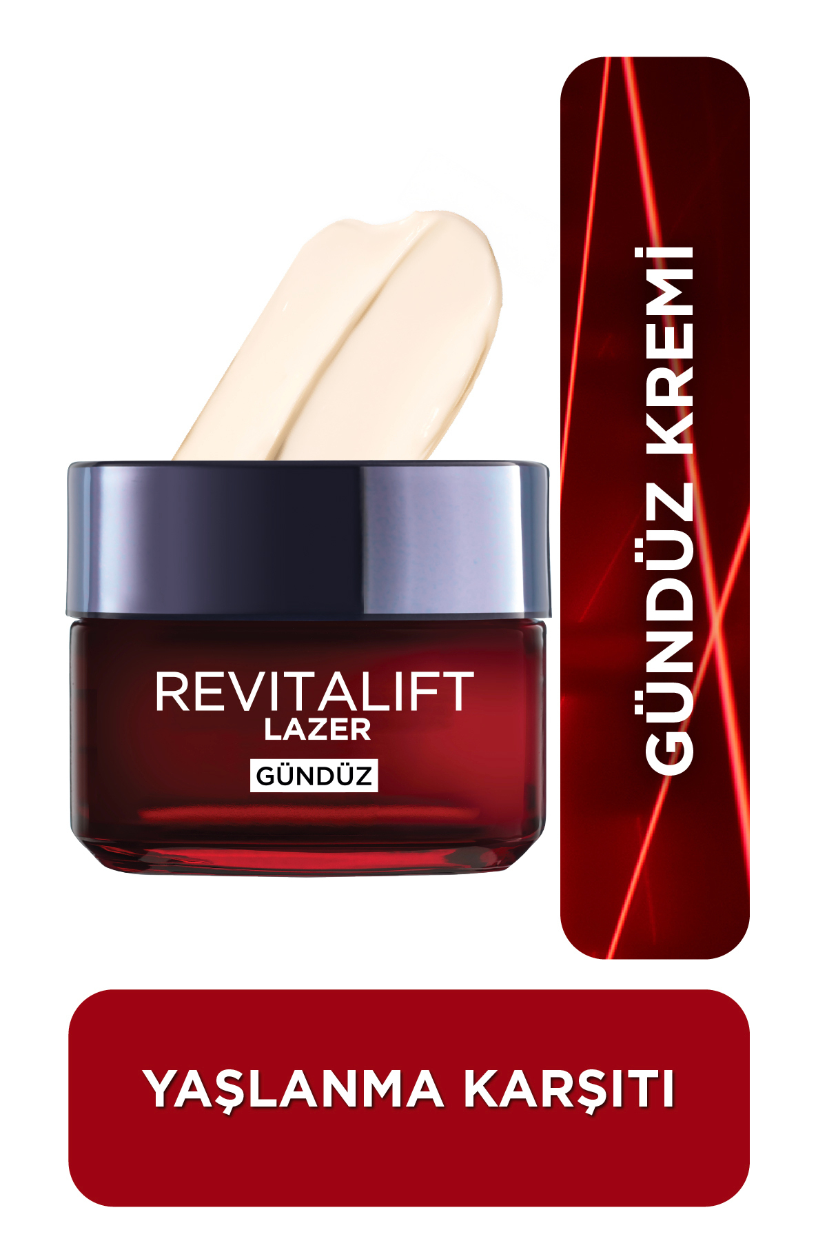 L'Oreal Paris Revitalift Lazer Yoğun Yaşlanma Karşıtı Nemlendirici Gündüz & Gece Yüz Bakım Kremi 50ml 2'li Set - Görsel 2