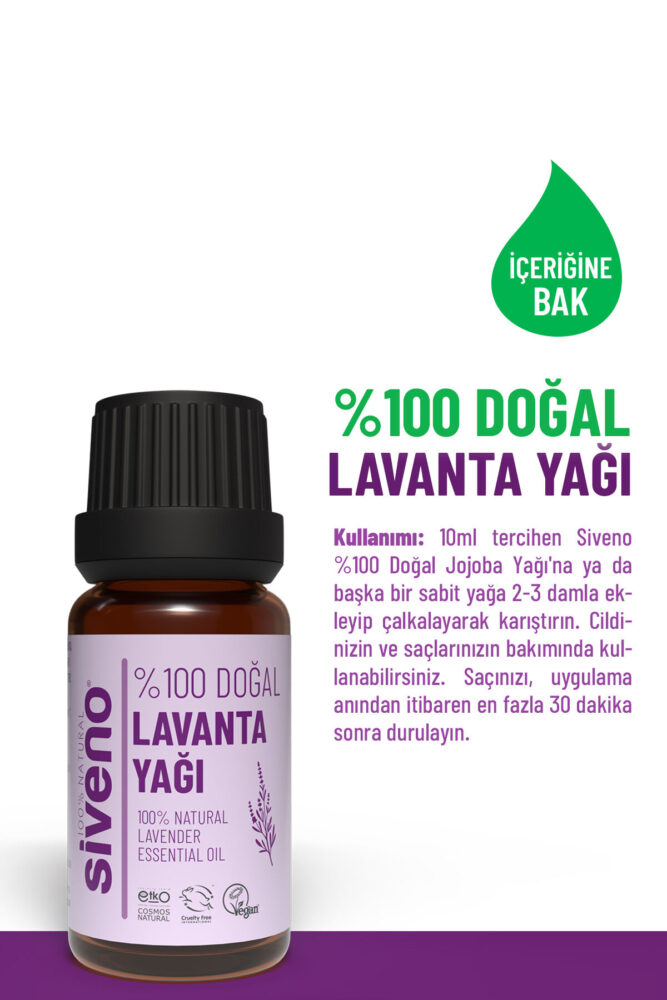 Siveno 0 Doğal Lavanta Uçucu Yağı 10 ml - Görsel 2