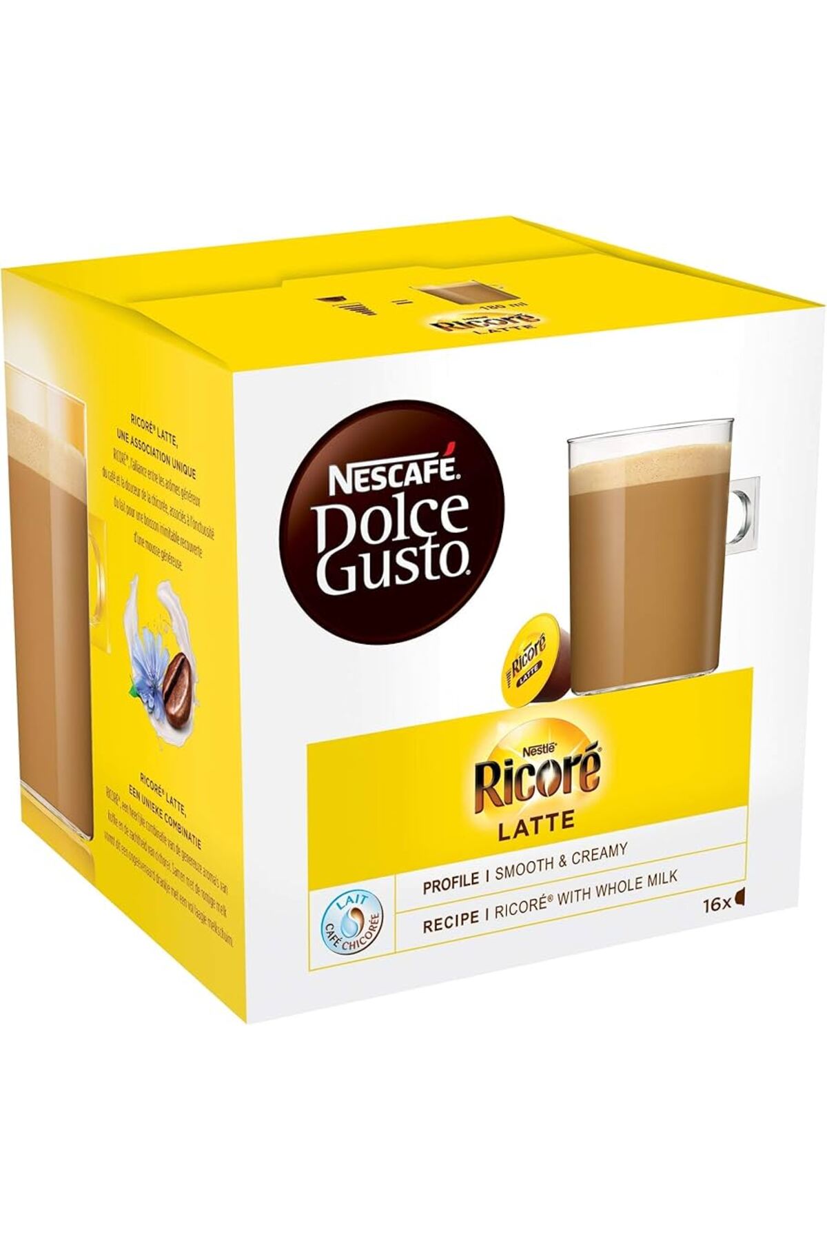 NESCAFÉ DOLCE GUSTO Dolce makinesi ile uyumlu Ricore Latte 16 kapsül kahve