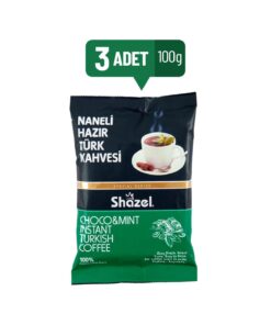 Shazel Naneli Hazır Türk Kahvesi 100g X 3 Adet (AROMALI)