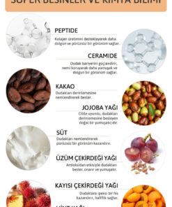 ORNATE Peptide Lip Balm Cacao Milk , Nemlendirici, Parlatıcı Lip Balm Kakao Ceramide Vitamin E 15mL - Görsel 3