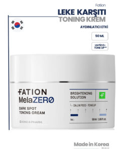 Fation MelaZERO Dark Spot Toning Cream | %5 Niacinamide + Tranexamic ile Leke, Çil ve Hiperpigmentasyon Karşıtı Krem 50ml