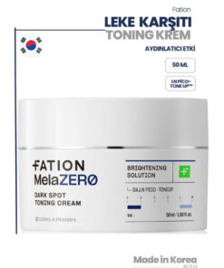Fation MelaZERO Dark Spot Toning Cream | %5 Niacinamide + Tranexamic ile Leke, Çil ve Hiperpigmentasyon Karşıtı Krem 50ml