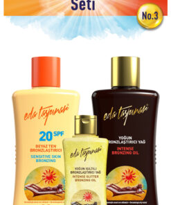 Eda Taşpınar Kusursuz Bronzluk Seti no.3 Spf0+BeyazT+MiniIşıltılı (EGX03-EGX19-EGX95)