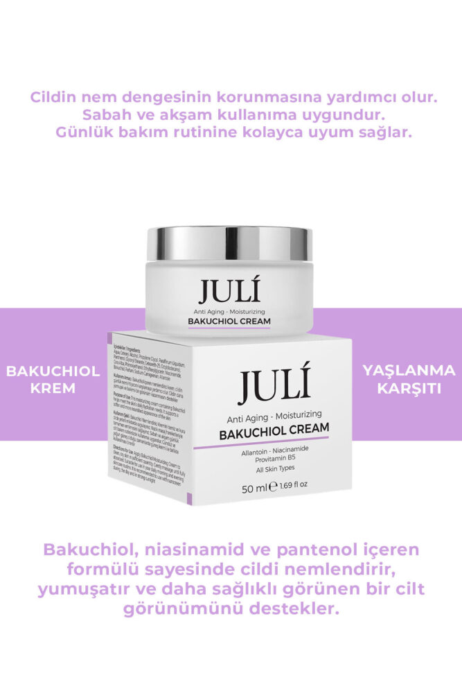 Juli Derm Yaşlanma Karşıtı ve Nemlendirici Bakuchiol Krem