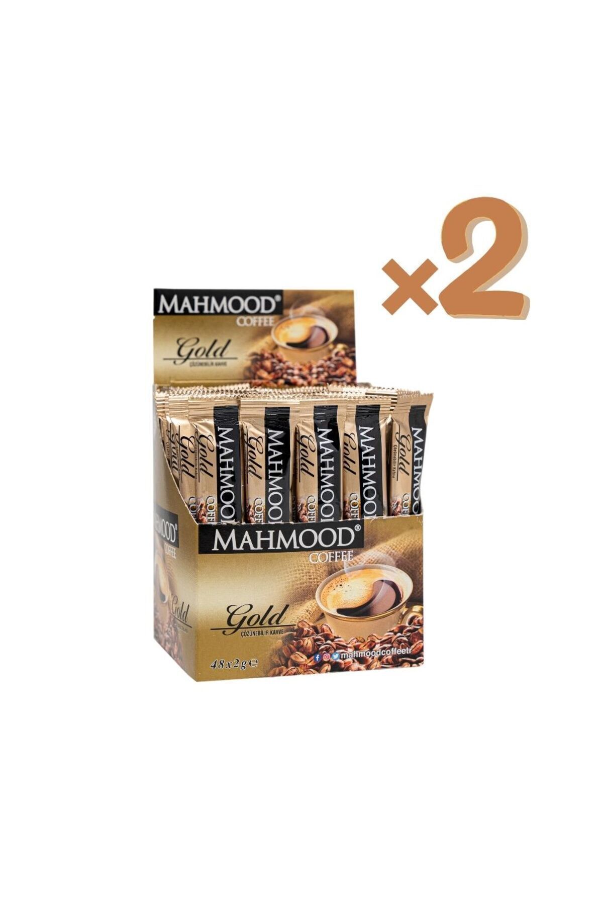 Mahmood Coffee Gold Hazır Granül Kahve 48 Adet X 2 G (2Lİ SET)
