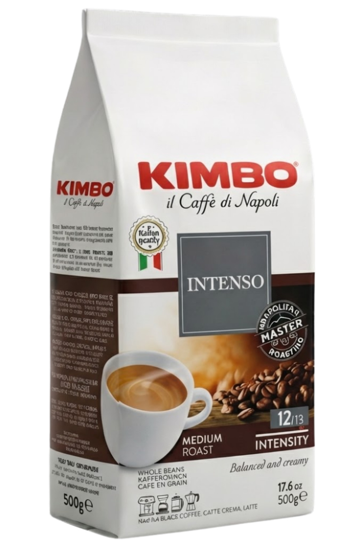 Kimbo Espresso Napoli 250 gr + Aroma Gold 250 gr + Intenso 500 gr Çekirdek Kahve (3'lü Set) - Görsel 2