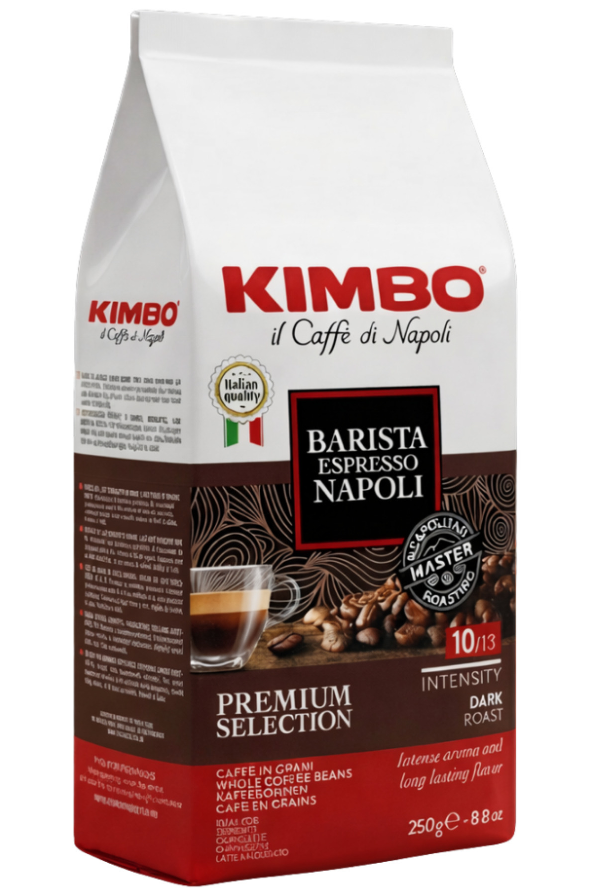 Kimbo Espresso Napoli 250 gr + Aroma Gold 250 gr + Intenso 500 gr Çekirdek Kahve (3'lü Set) - Görsel 3