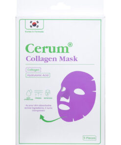 Cerum Yüzde Eriyen Kolajen Maskesi | Kolajen - Hyaluronik Asit - Probiyotik | Canlandırıcı | 1 ADET