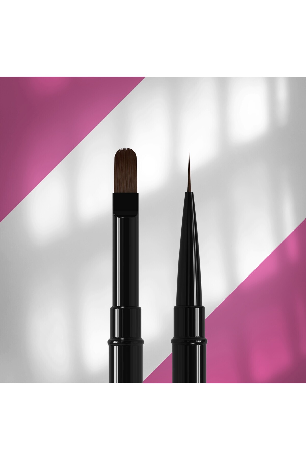 STALEKS Çift Uçlu Sentetik Nail Art Liner Çizim ve Jel Fırçası 10-11mm NBE-03/06