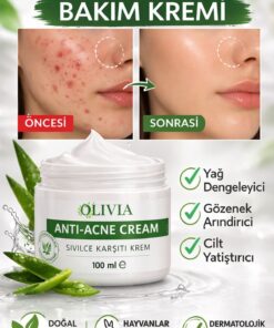 Olivia Wilson Vitamin İçeren Sîvîlce Önleyeci Siyah Nokta Sîvîlce - Âkne Karşıtı Krem 100 ml