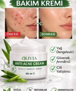 Olivia Wilson Vitamin İçeren Sîvîlce Önleyeci Siyah Nokta Sîvîlce - Âkne Karşıtı Krem 100 ml