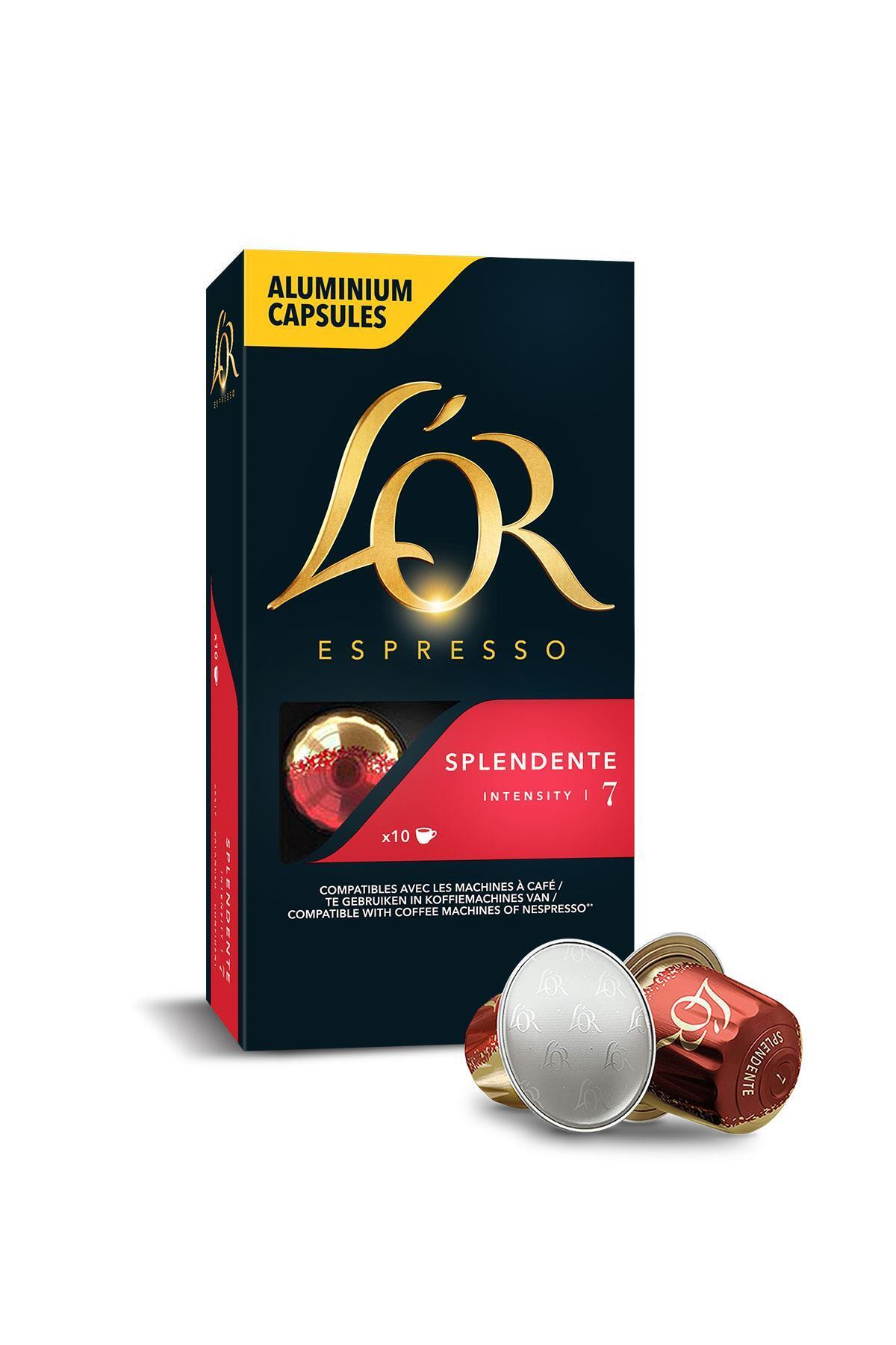 L'OR Splendente Intensity 07 Nespresso Uyumlu 10 Adet Alüminyum Kapsül Kahve