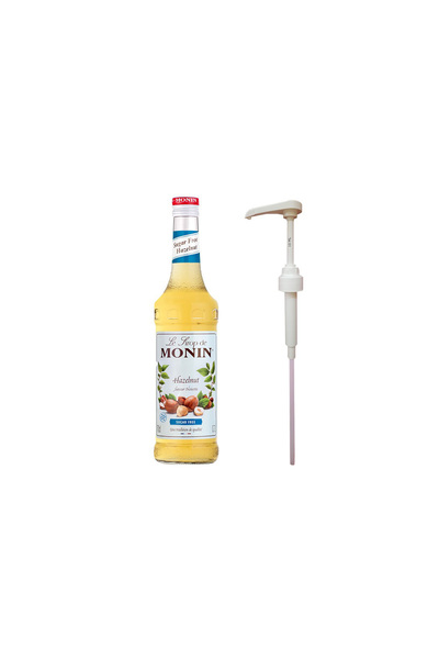 Monin Şekersiz Fındık 700ml Şurup + Şurup Pompası - Görsel 2