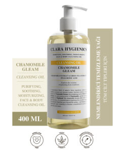 Clara Hygienics Chamomile Gleam Temizleme Yağı 400ml – Arındırıcı Makyaj Temizleyici Vegan Yağ Bazlı (Yüz Ve Vücut)