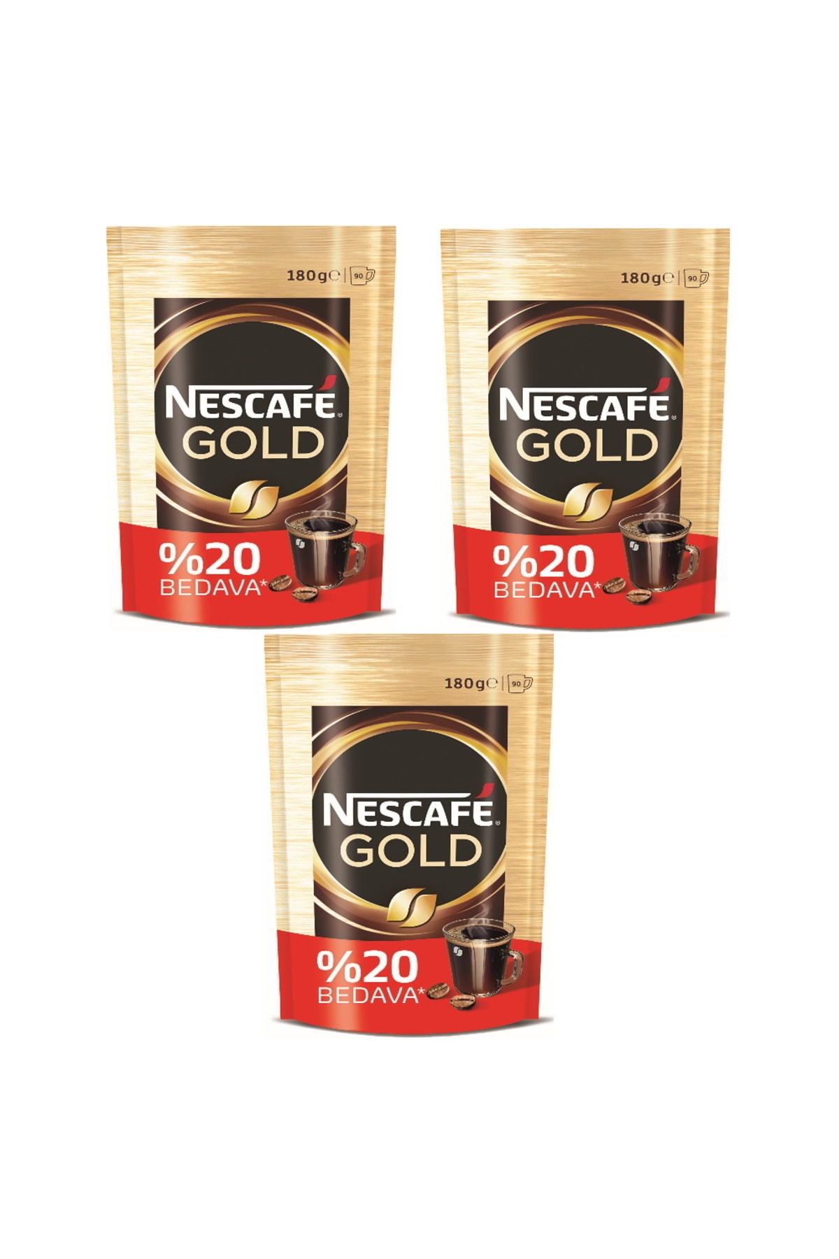Nescafe Gold 180 Gr 3'lü Set