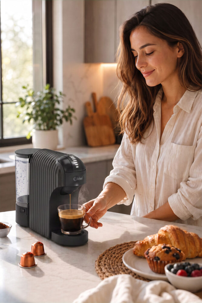 Kiwi Kcm-7597 Multikapsül Kahve Makinesi Siyah Dolce Gusto/ Toz Kahve Ile Uyumlu - Görsel 2