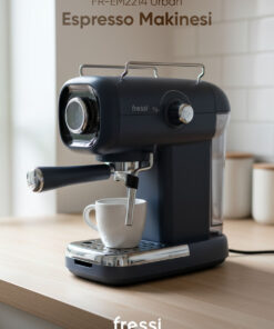 Fressi Espresso Latte Cappuccino Kahve Makinesi Süt Köpürtücülü 20bar Basınçlı FR-EM2214 Urban