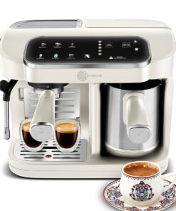 Karaca Hatır Perfetto Dijital ve Dokunmatik Ekranlı Çelik Cezveli Espresso ve Türk Kahve Makinesi Starlight