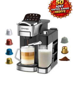 Omnex Ox-Pro2 Barista Otomatik kapsül kahve 20 Bar Basınçlı Süt Köpürtücü Espresso Makinesi