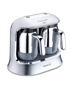 KORKMAZ Kahvekolik Twin Kahve Makinesi Inox Krom