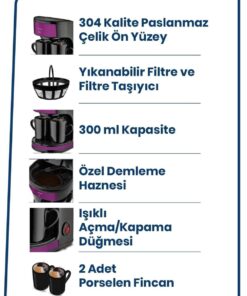 Alternative view of GoldMaster Bliss Yıkanabilir Ve Temizlenebilir Filtre Kahve Makinesi