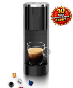 Omnex Ox-Pro Espresso Kapsül Kahve Makinesi – 20 Bar Basınç, Gri