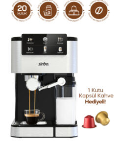 Sinbo Scm 2995 -Kapsül Kahve Aparatlı Inox Espresso Makinesi - Görsel 2