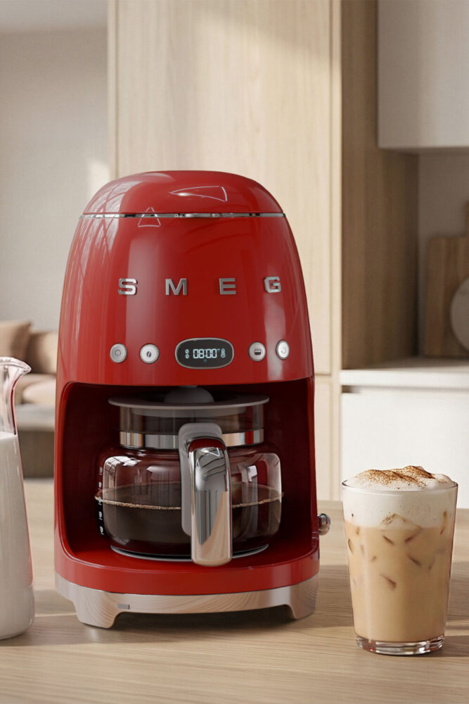 Smeg 50's Style Retro Kırmızı Filtre Kahve Makinesi Dcf02rdeu