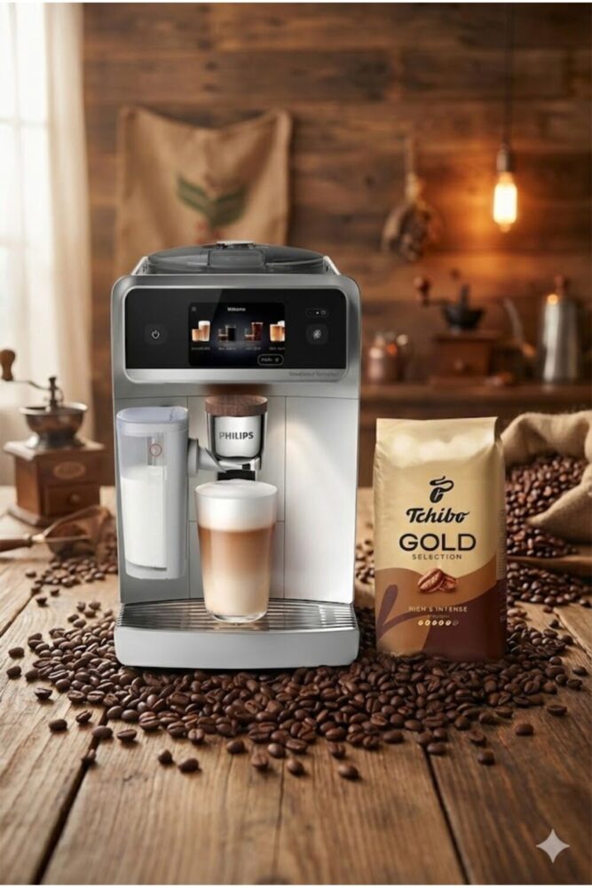 Philips 8000 Serisi LatteGo Pro Kahve Makinesi Evde Kafe Kalitesi 54 farklı Sıcak ve Soğuk İçecek
