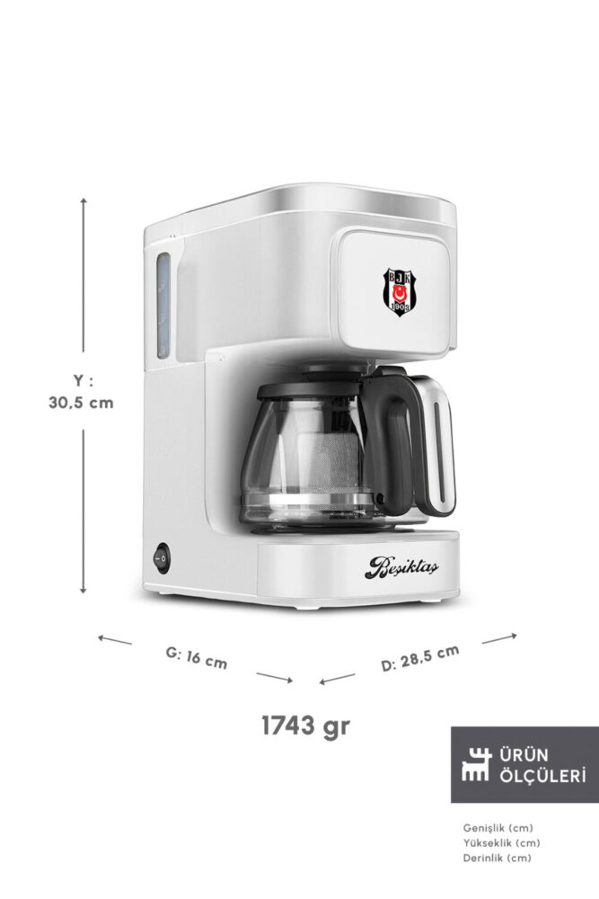 Karaca Just Coffee Aroma 2 in 1 Lisanslı Filtre Kahve ve Çay Demleme Makinesi Beşiktaş - Görsel 2