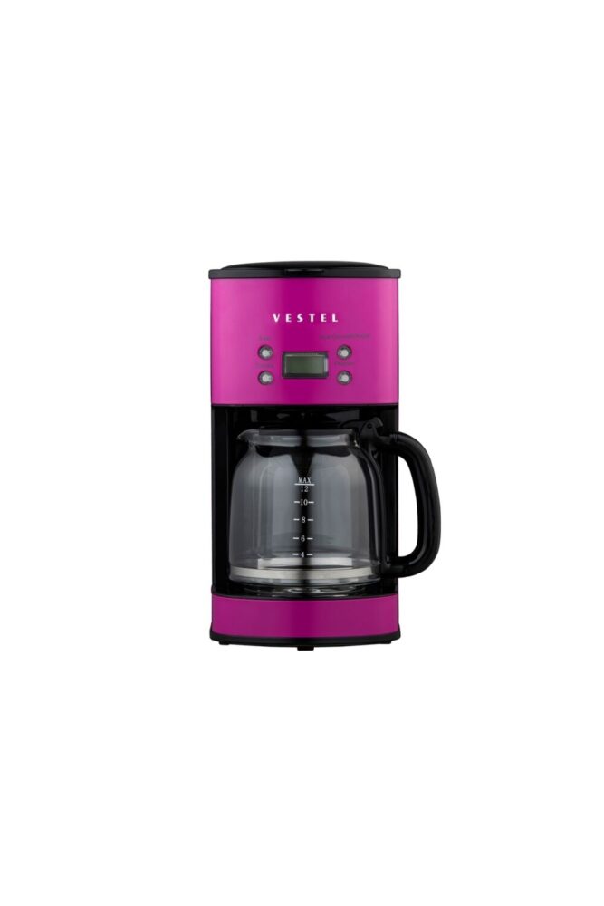 VESTEL Retro Pembe Filtre Kahve Makinesi
