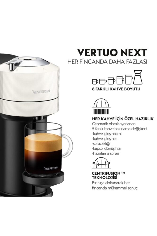 Nespresso Vertuo Next C White Kapsül Kahve Makinesi - Görsel 2