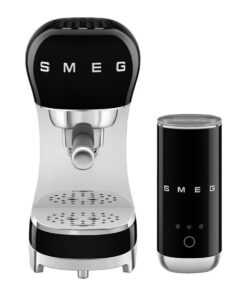 Alternative view of Smeg 50's Style Siyah Espresso Kahve Makinesi Seti & Yeni Kompakt Süt Köpürtücülü