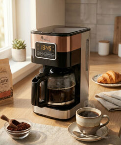 Any Morning SH21615S Dokunmatik Ekranlı Zaman ve Aroma Ayarlı Filtre Kahve Makinesi Bakır Rengi