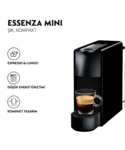 Alternative view of Nespresso C35 Essenza Mini Siyah Kahve Makinesi Ve Süt Köpürtücü Aksesuar