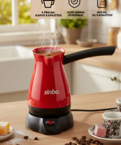 Sinbo SCM 2948 Kablosuz Elektrikli Cezve Kırmızı