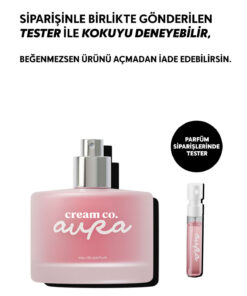 Alternative view of Cream Co. Aura Parfüm EDP 50 ML | Vanilyalı Pudralı Kalıcı Kokulu Kadın Parfümü Yasemin Zambak Sandal Ağacı Ud