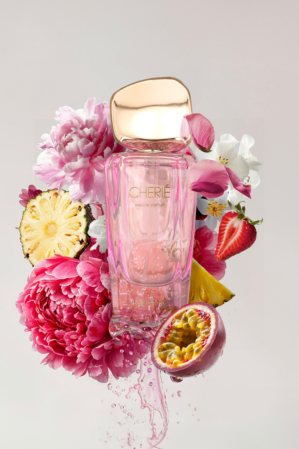 Imprime Cherié Edp Kadın Parfüm 50ml | Çiçeksi Ve Fresh | Çilek, Ananas, Şakayık, Müge, Yasemin, Amber - Görsel 2
