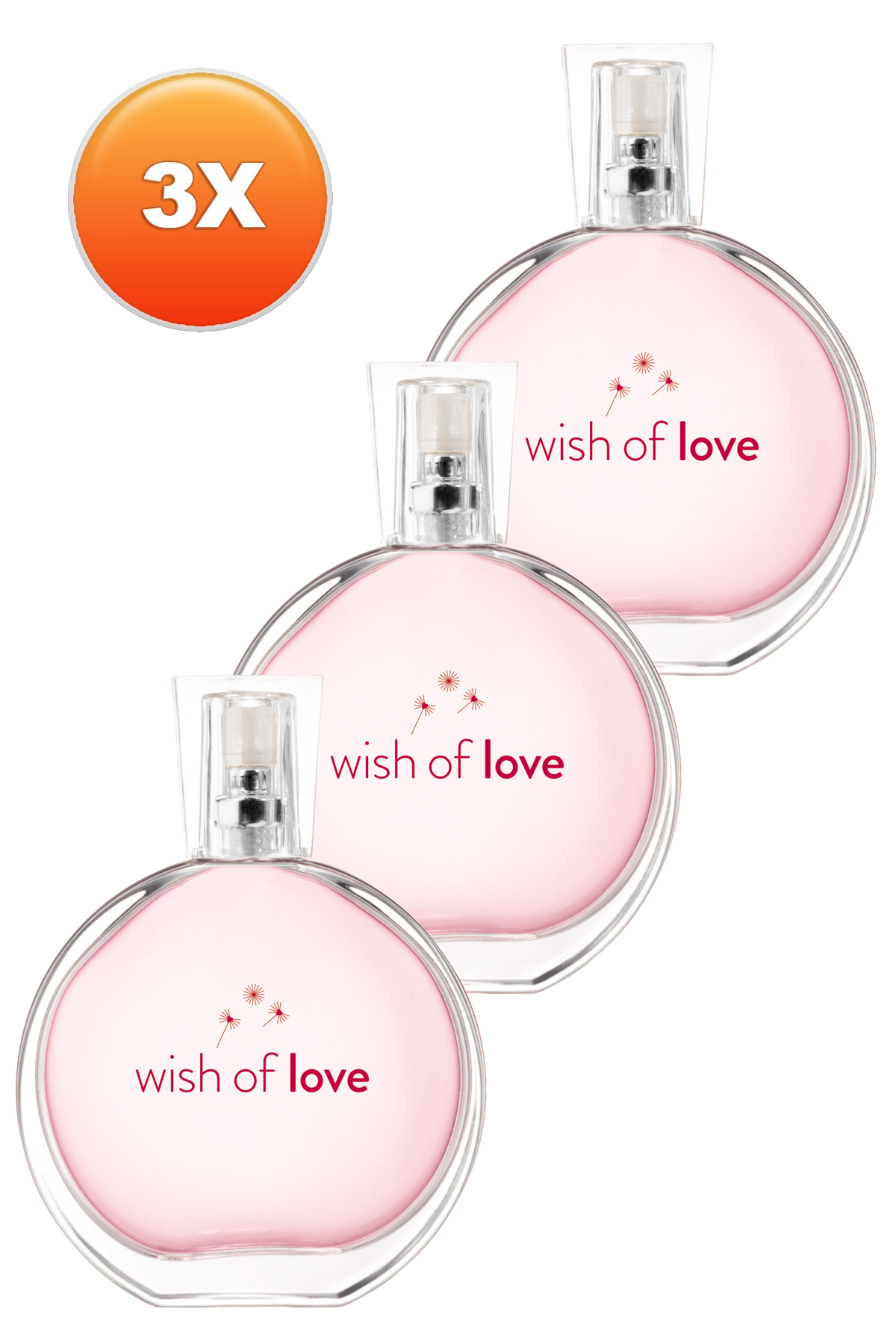 Avon Wish Of Love Kadın Parfüm Edt 50 Ml. Üçlü Set - Görsel 2
