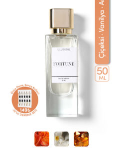 ILLUSIONE FRAGRANCE Fortune Edp Kadın Parfüm 50ml | Vanilya-Çiçeksi-Amber | Narenciye, Paçuli, Sedir, Sandal