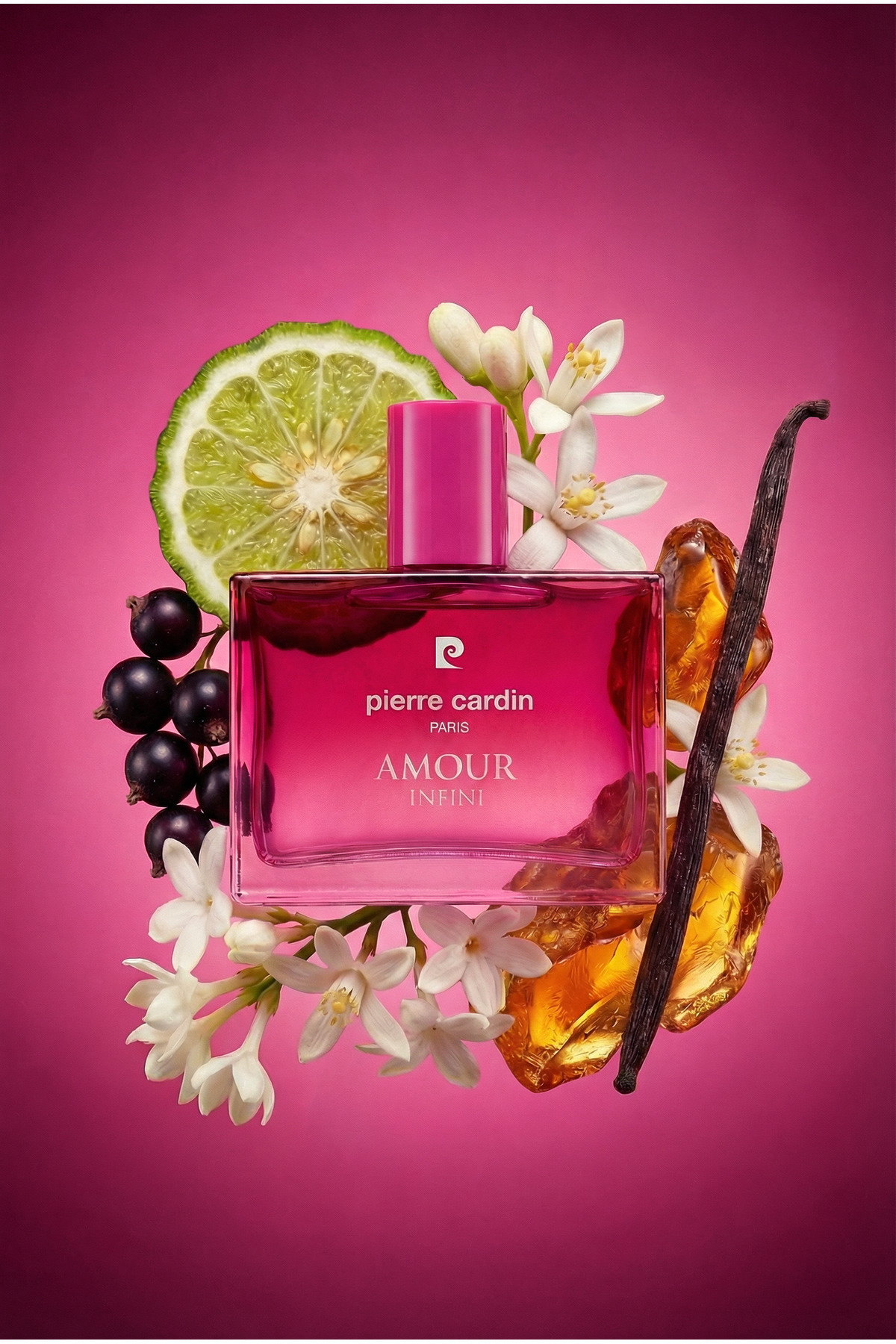 Pierre Cardin Amour Infini EDP Kadın Parfüm 50 ml|Çiçeksi|Frenk Üzümü, Bergamot, Yasemin, Portakal Çiçeği, Vanilya - Görsel 2