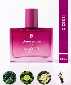 Pierre Cardin Amour Infini EDP Kadın Parfüm 50 ml|Çiçeksi|Frenk Üzümü, Bergamot, Yasemin, Portakal Çiçeği, Vanilya