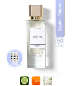 ILLUSIONE FRAGRANCE Aérien Edp Kadın Parfüm 50ml | Çiçeksi-Pudralı-Misk | Melek Otu, Sümbülteber, Amber, Vanilya