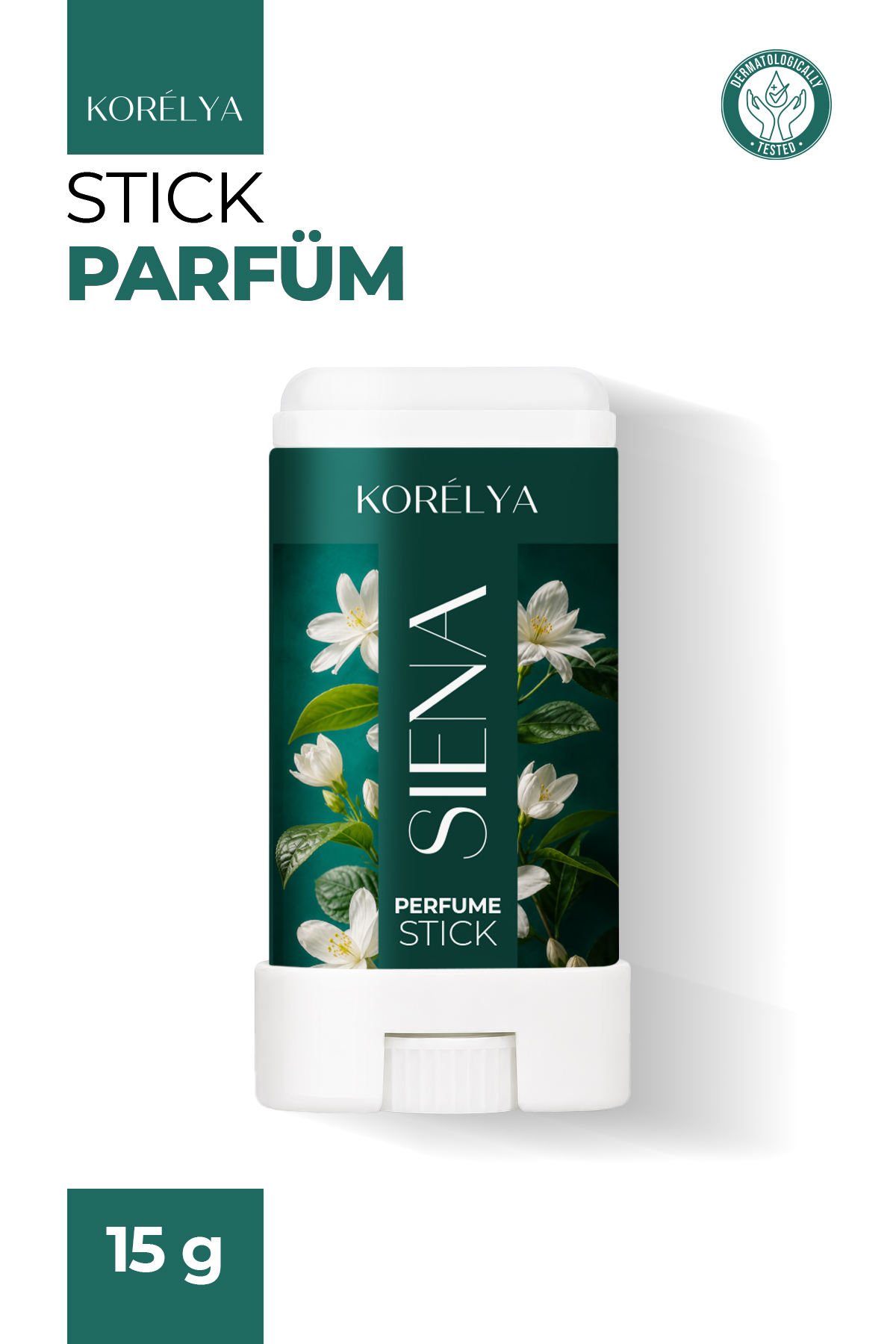 KORELYA Stick Katı Parfüm Siena Yasemin 15 g | Çiçeksi Katı Parfüm