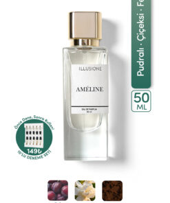 ILLUSIONE FRAGRANCE Améline EDP Kadın Parfüm 50ml | Pudramsı - Çiçeksi - Ferah | Yasemin, Misk